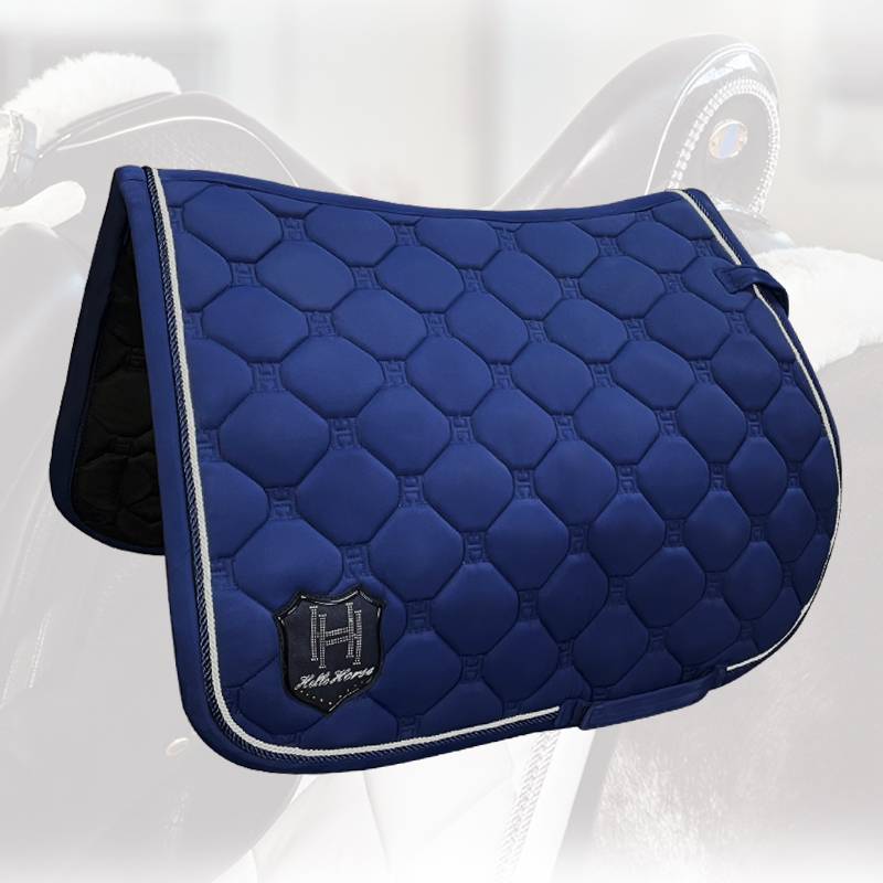 Hello Horse Equestrian three -piece horse saddle cushion horse ear hood tie, abrasion, abrasion -resistant anti -slip, the same color horses