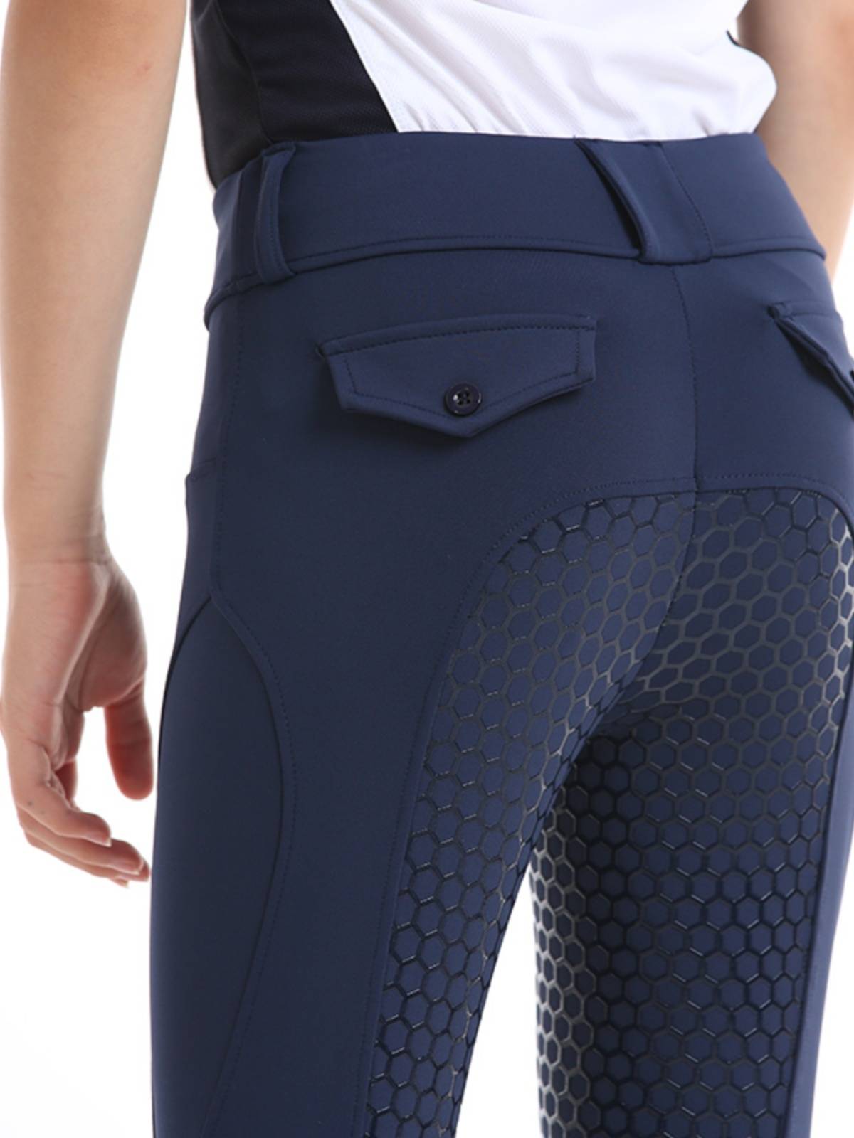 Silicone High Bullet Equestrian Pants Spring and Summer Children's Breath Ride Training Pants Knight Clothing Full Plastic Marma Pants