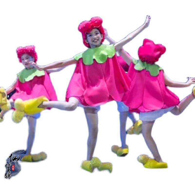Xiaohe Fengci will sing children's performances for children and girls perform new cute dance clothing
