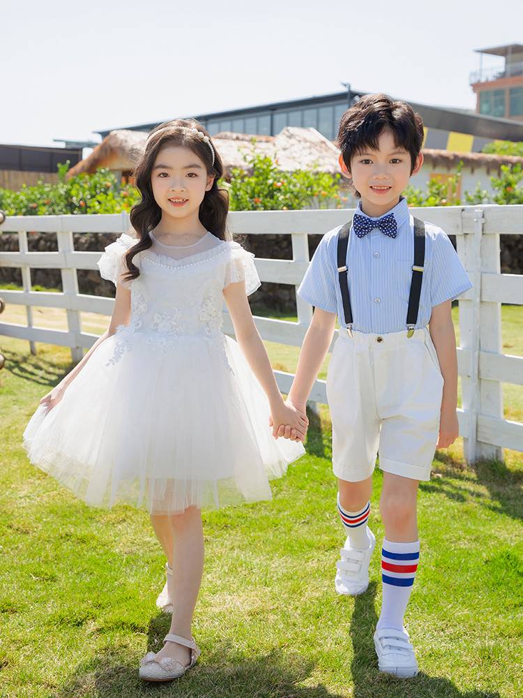 Children's Performance Clothing Primary School Chorus Performing Girls Dance Putch Skirt Kindergarten Graduation Clothing