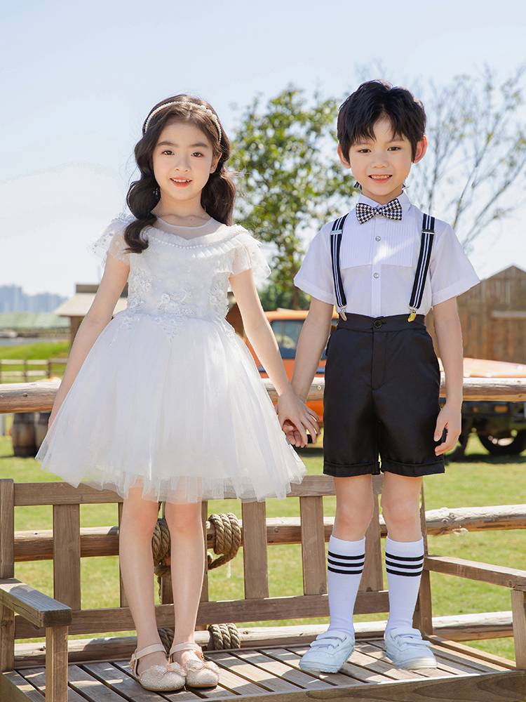 Children's Performance Clothing Primary School Chorus Performing Girls Dance Putch Skirt Kindergarten Graduation Clothing
