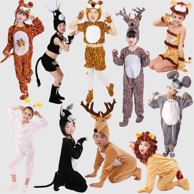 Little Donkey Performing Children's Cartoon Lion Elephant Tiger Lamb Little Deer Sainee Deer Dance Performance Service