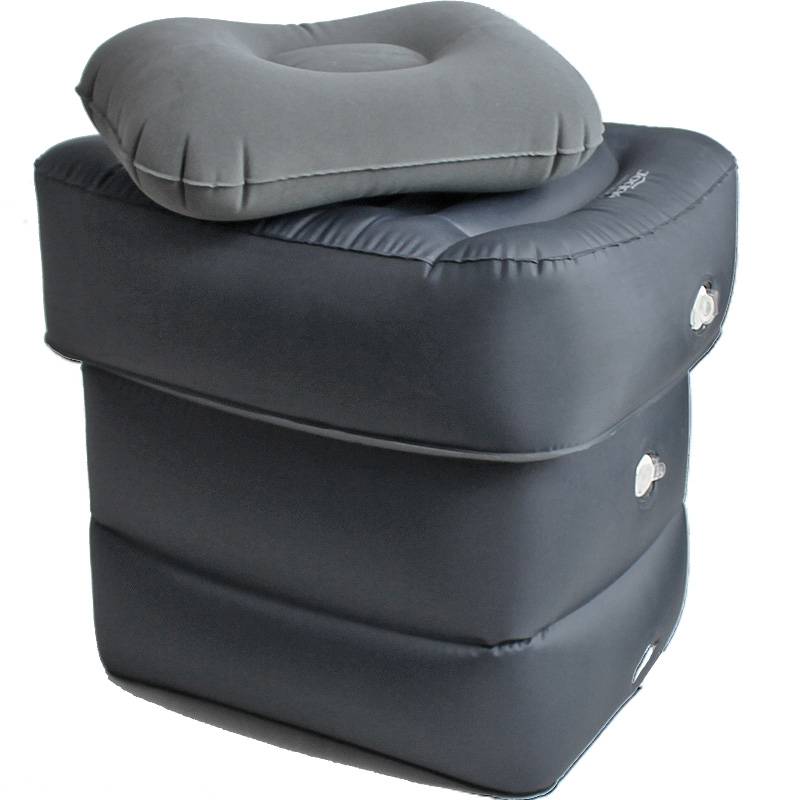 Take a high -speed rail aircraft inflatable foot padding bed pillow pillow train train rear foot pad leg and putting baby sleeping artifact