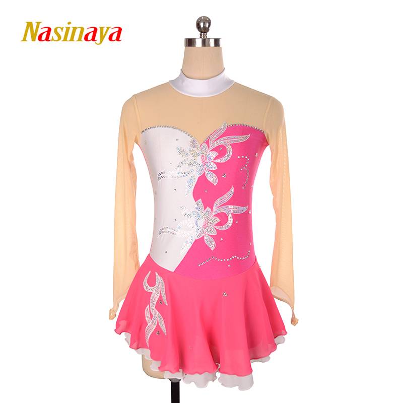 Funo Fantastic Skating suit Performance Services Customized Children Adult Girls Competition Skirt Playing Color Diamond Diamond