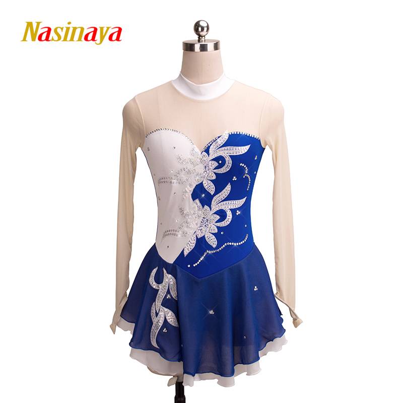 Funo Fantastic Skating suit Performance Services Customized Children Adult Girls Competition Skirt Playing Color Diamond Diamond