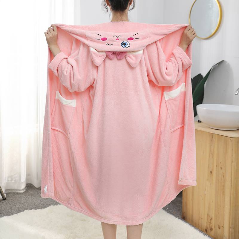 Pink cat long sleeves (150-180)