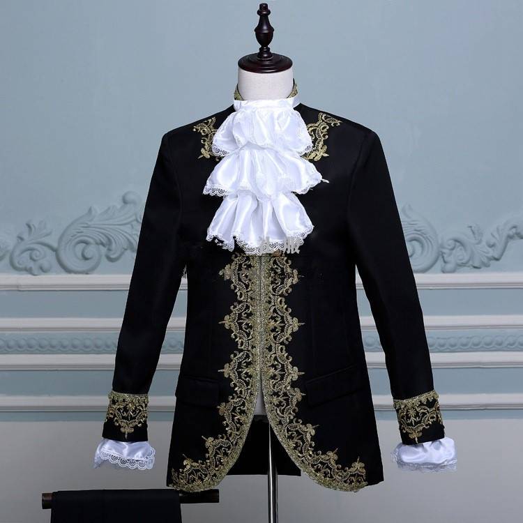 Renting Western European -style court clothing Medieval European Royal Noble Duke White Horse Prince Stage Games