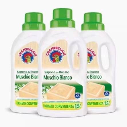 Three bottles of white moss