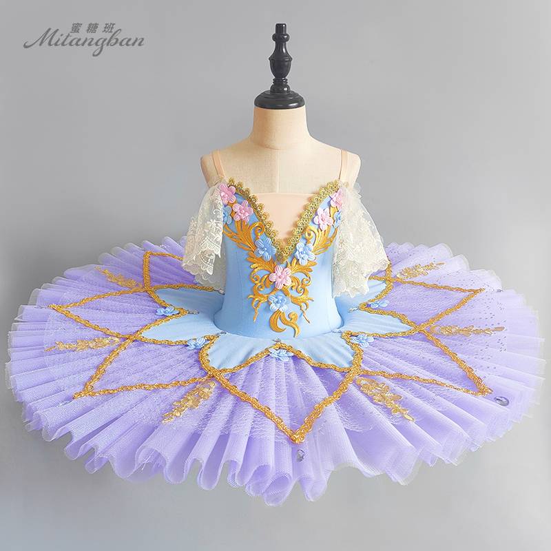 Girls Ballet Skirt New Children's Professional Swan Lake Performance Clothes Tutu Skirt Fairy Baby Dress Powder