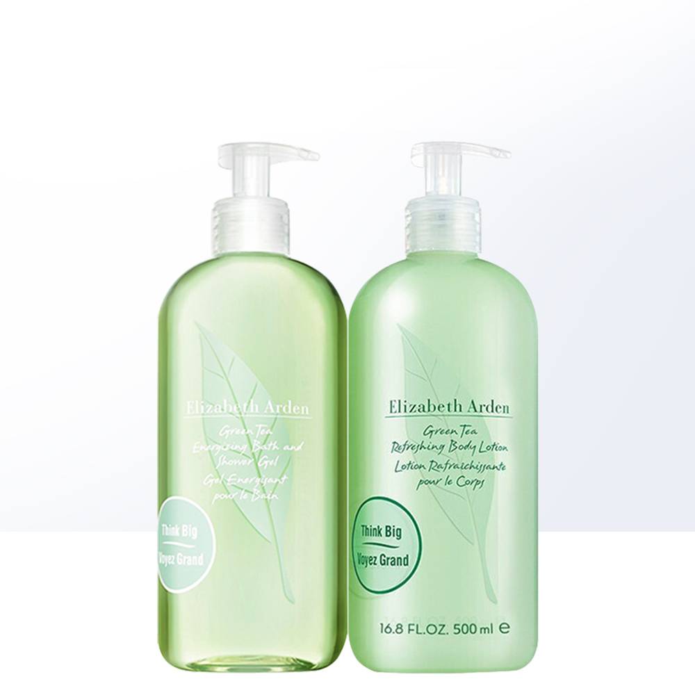 [Self -employed] Elizabeth Arden tea fragrance shower gel 500ml+body milk 500ml set nourishes