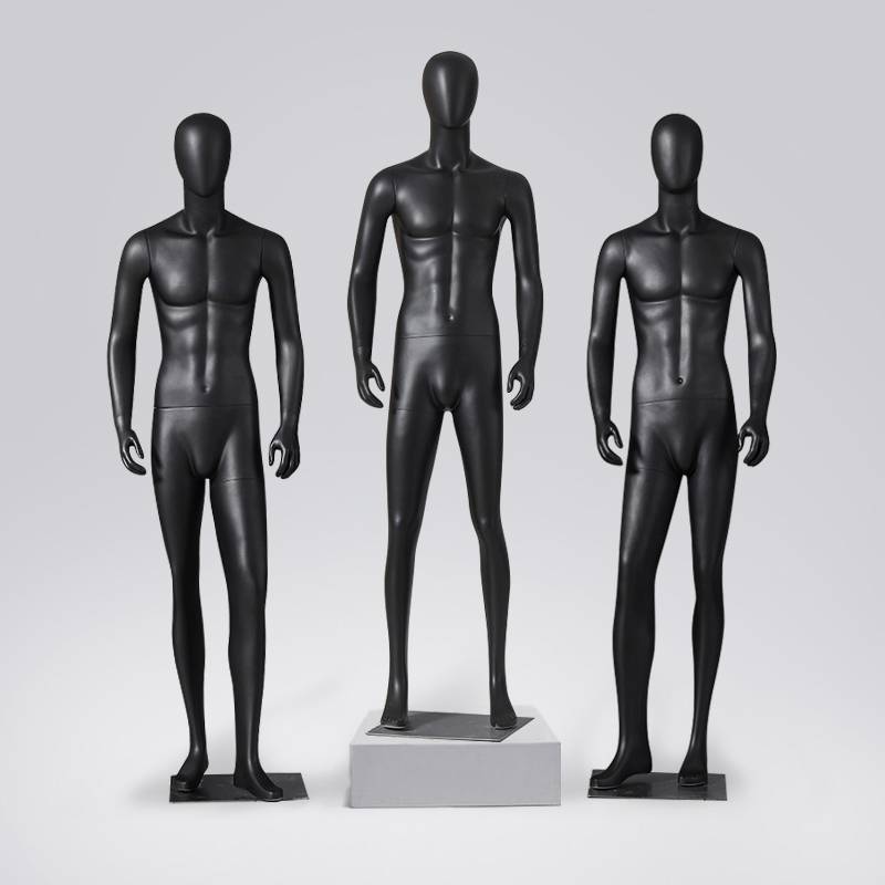 Model men's body white clothing store dummy men's window display suits and model props model model shelf