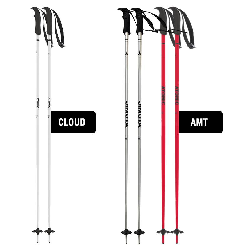 42 Skiing new Atomic Atmique double -board ski stick adult men and women equipment ski rod