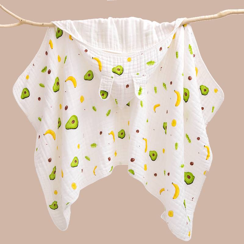 Children's bath towel cape bathrobe can be worn with cotton new cotton babies super soft whole cotton baby bath towels with hat cloak