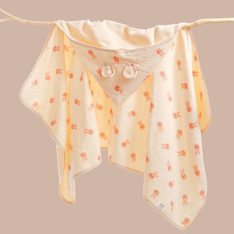Four-storey pink rabbits (a cape) (0-5 years) 70x140 cm