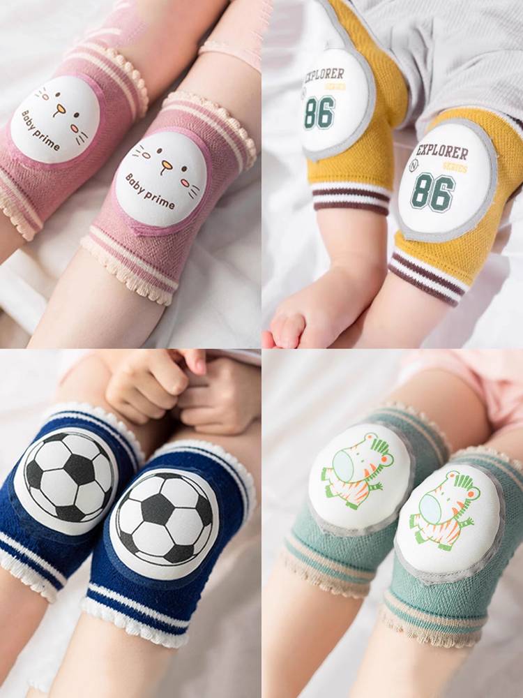 Children's knees spring, autumn and summer in the spring, autumn and summer of the eye, baby learning, crawling, knee -legged legs, a sports anti -falling babies elbow
