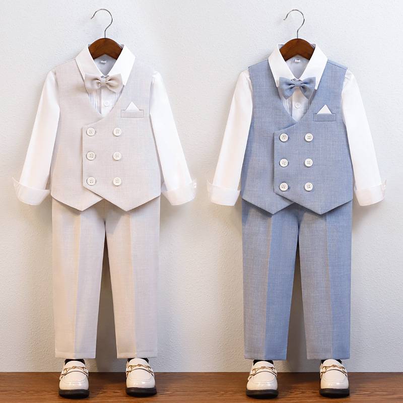 British NEXT spring and summer boys suit British vest suits year -old flower girl wedding dress host performance service