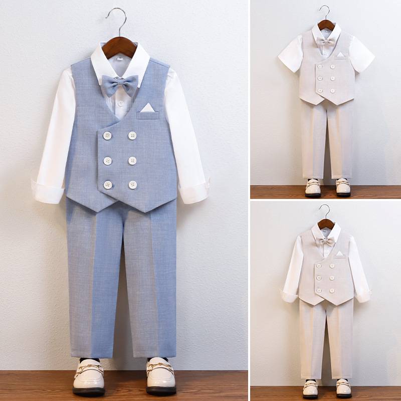 British NEXT spring and summer boys suit British vest suits year -old flower girl wedding dress host performance service