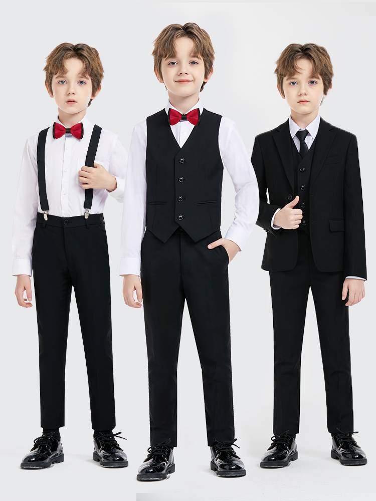 Children's dress boys flower girl performed performance service boy little host piano suit suit British suit summer