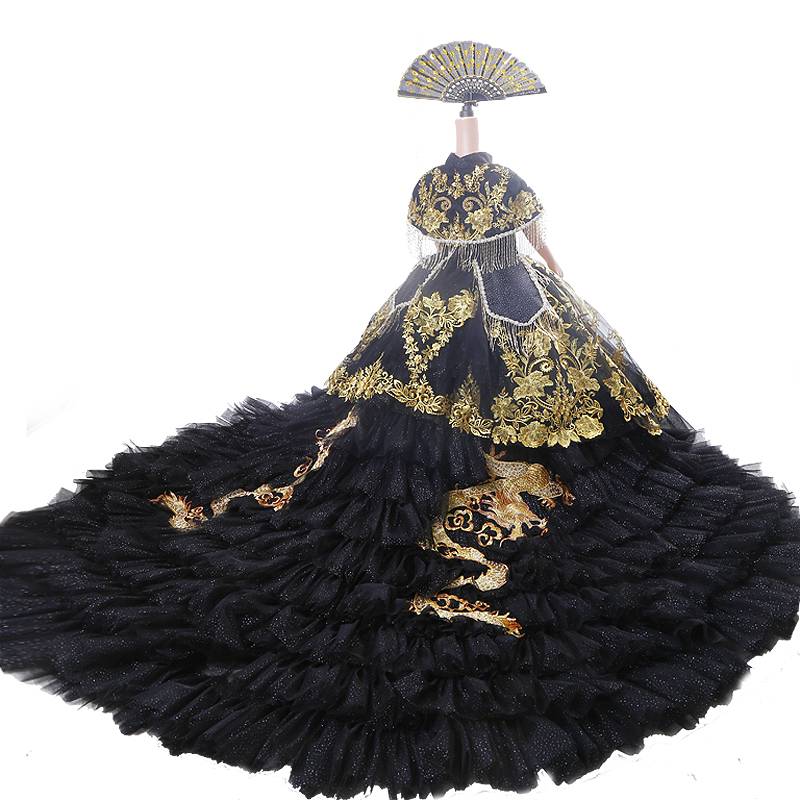 Girls Dragon's high -end dress rental girl model walk show final exaggerated personalized clothing GC34