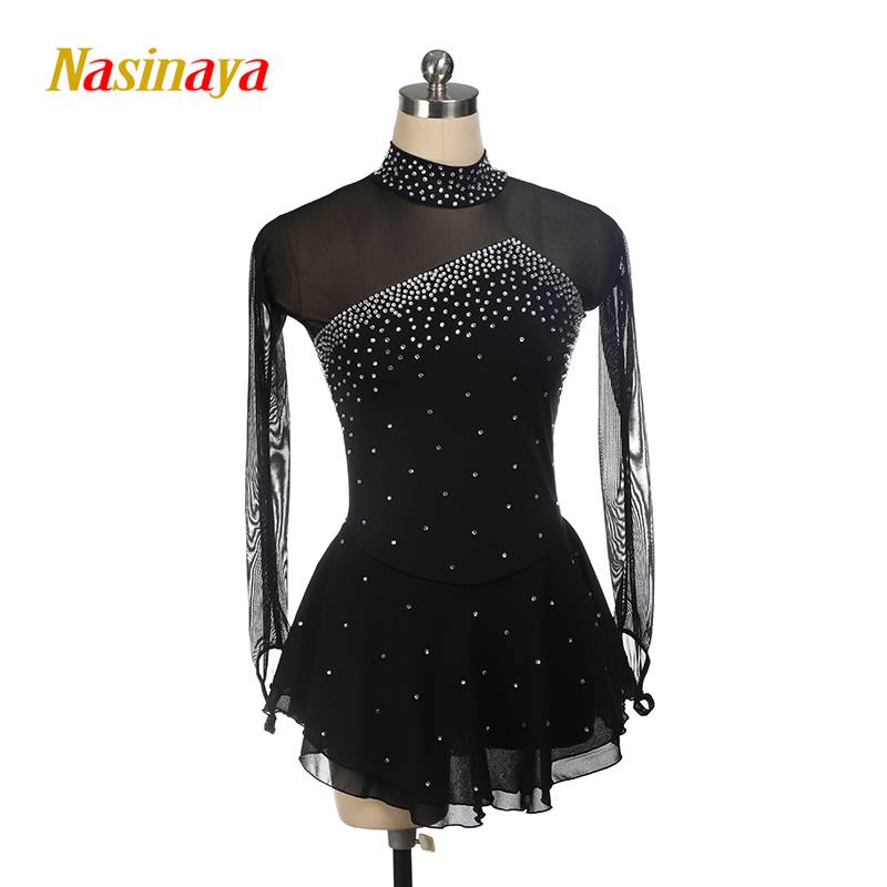 Funo Labor Skating clothes skating clothing show 15 color long -sleeved children adult girl competition skirt 616