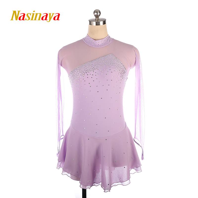 Funo Labor Skating clothes skating clothing show 15 color long -sleeved children adult girl competition skirt 616