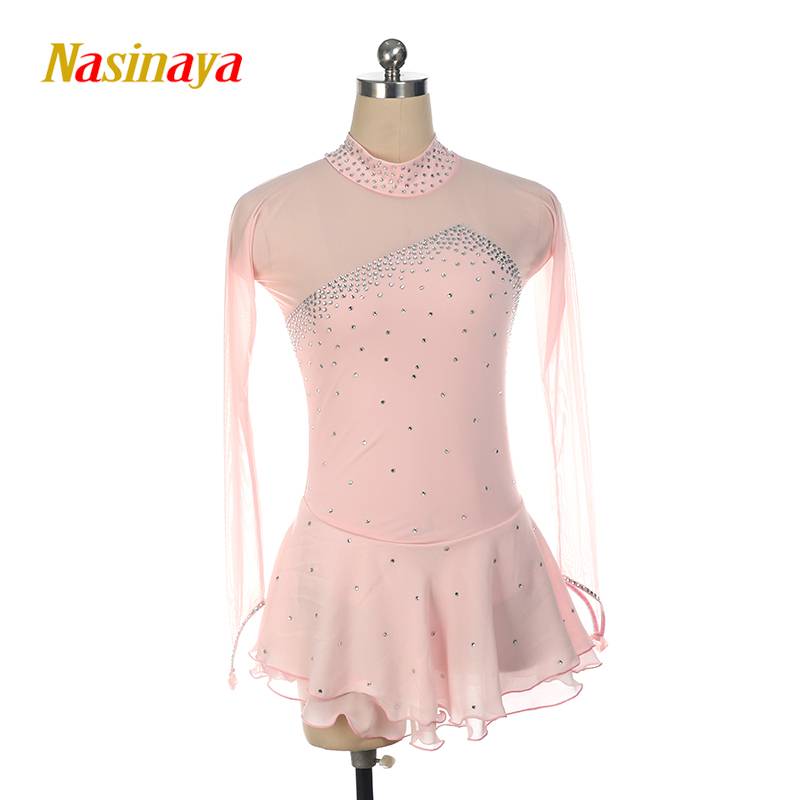 Funo Labor Skating clothes skating clothing show 15 color long -sleeved children adult girl competition skirt 616
