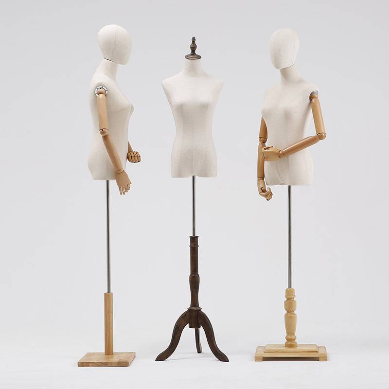 Clothing store model shelf, half -body female model, women's clothing, full -body fake human body window wedding display rack