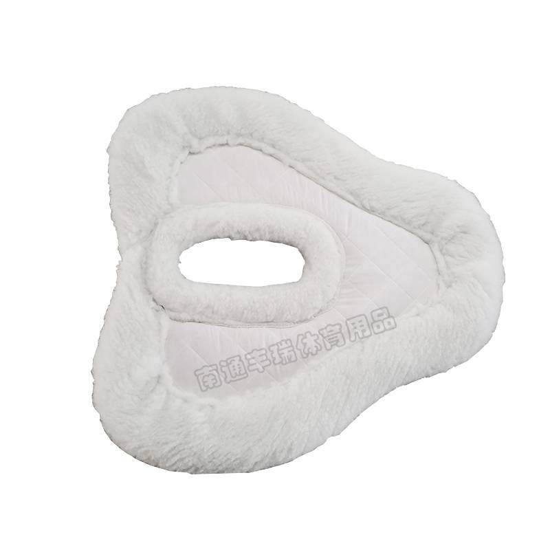 Thickened and breathable saddle cushion, shock absorption balance pad, white pumping drawer belt hole sweat pad horses riding horse horses
