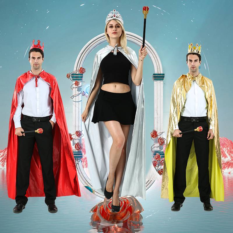 Adult cloak adult king prince clothing champion clothes princess crown crown cloak performance show