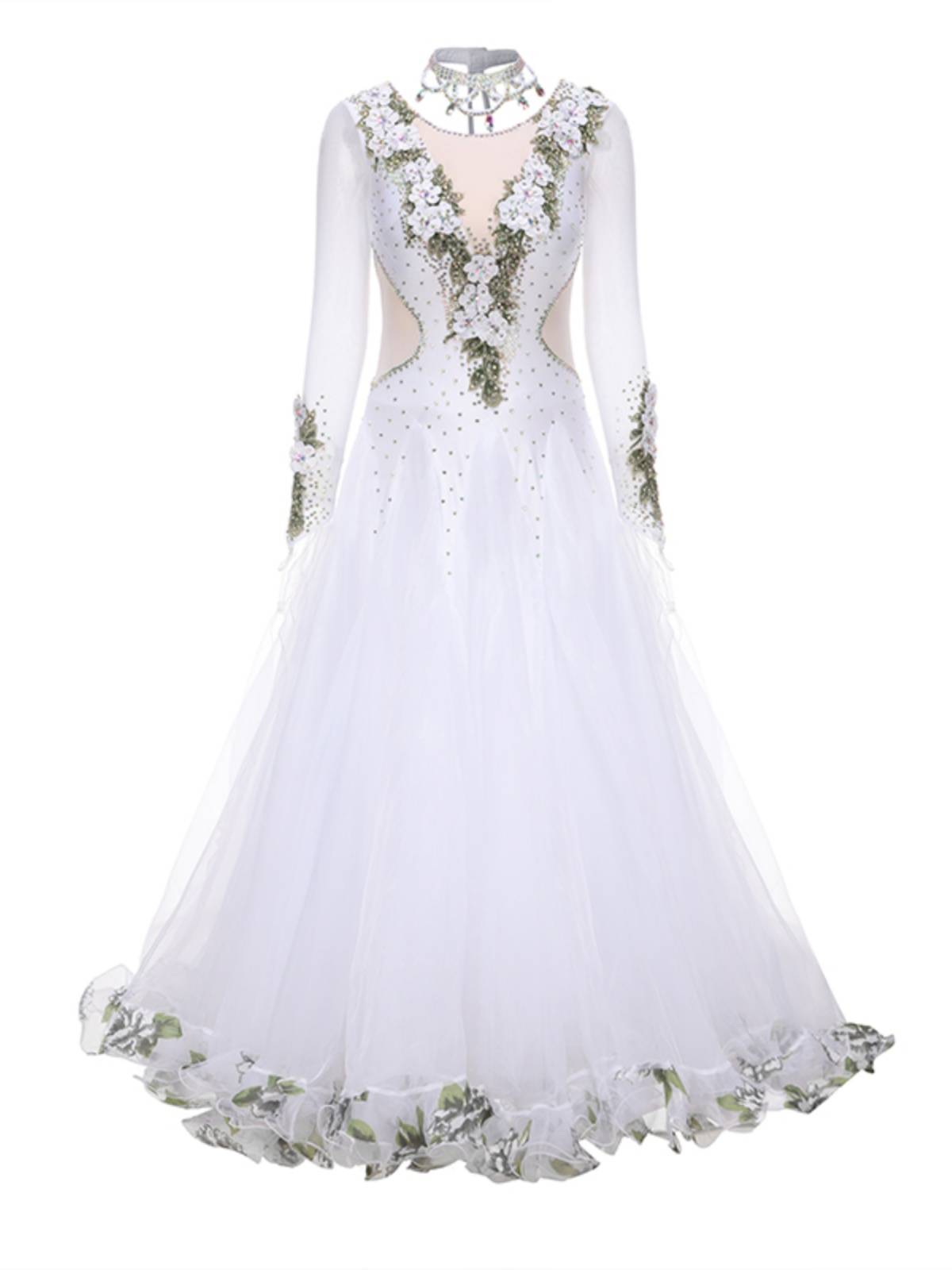 The new dress of the new dance of the dancer of the dance girl, the national standard dance professional competition suit Waltz high -end dance skirt performance suit