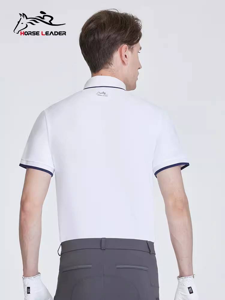 Spring and summer equestrian T -shirt men's short -sleeved elegant equestrian Equestrian Equestrian Equipment Wedding Shirt Equestrian Top
