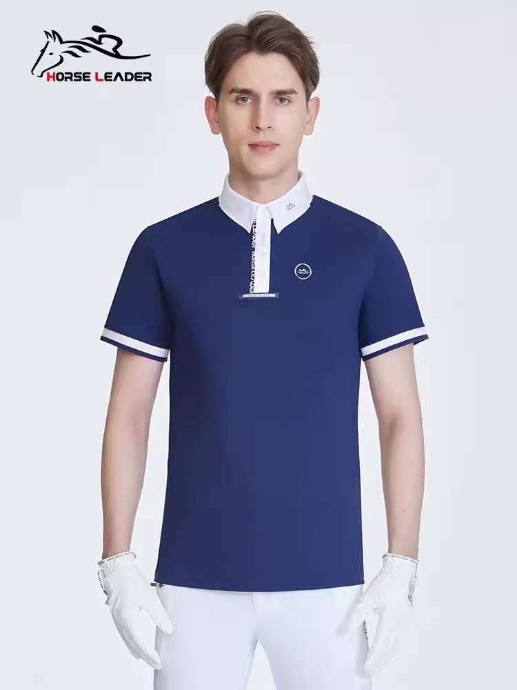 Spring and summer equestrian T -shirt men's short -sleeved elegant equestrian Equestrian Equestrian Equipment Wedding Shirt Equestrian Top