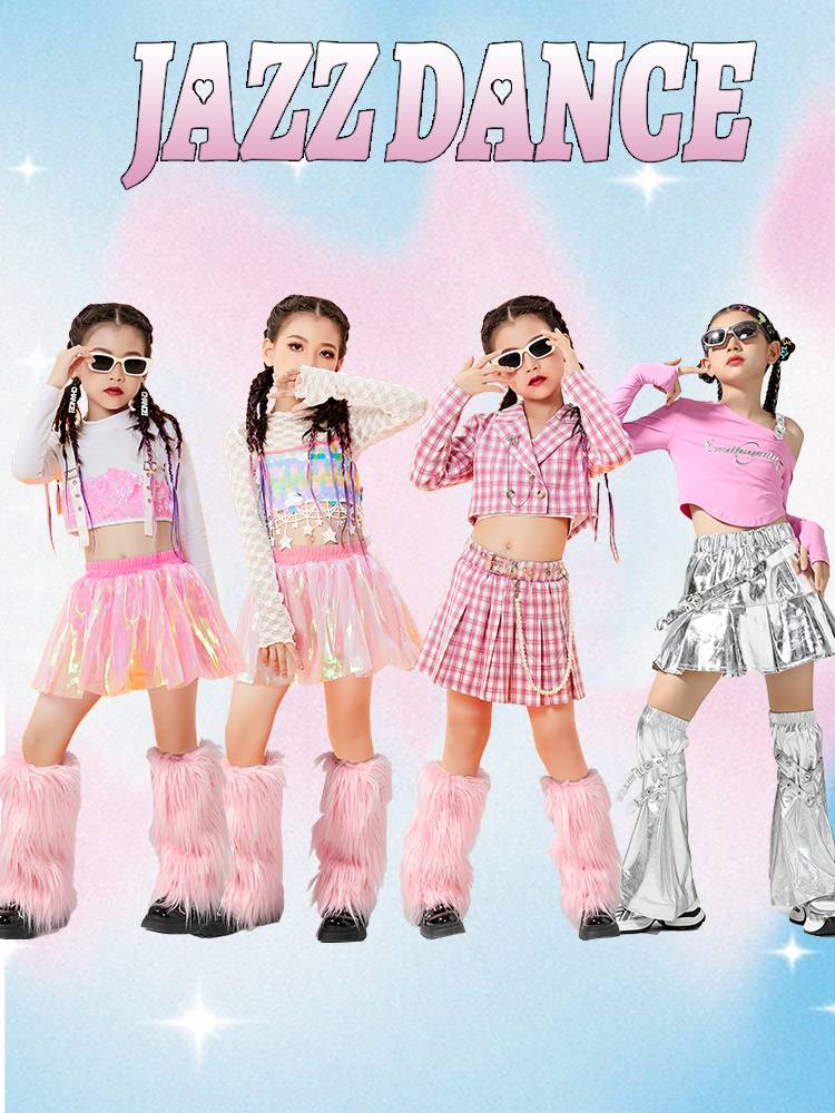 Girls' Science and Technology Padamine Walking Show Children's Jazz Dance Performance Clothing Model catwood model stage installation