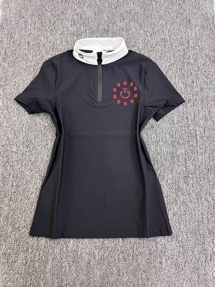 Italy imported CT Girl Equestrian Short Sleeve Riding T -shirt Professional Knight Competition Finding T -shirt T -shirt