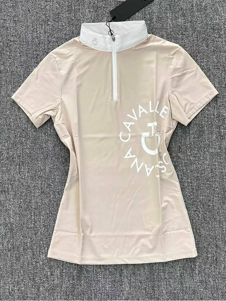 Italy imported CT Girl Equestrian Short Sleeve Riding T -shirt Professional Knight Competition Finding T -shirt T -shirt