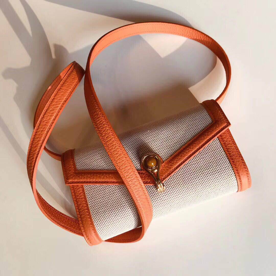 【Qingying】 Herbag fabric handmade leather goods