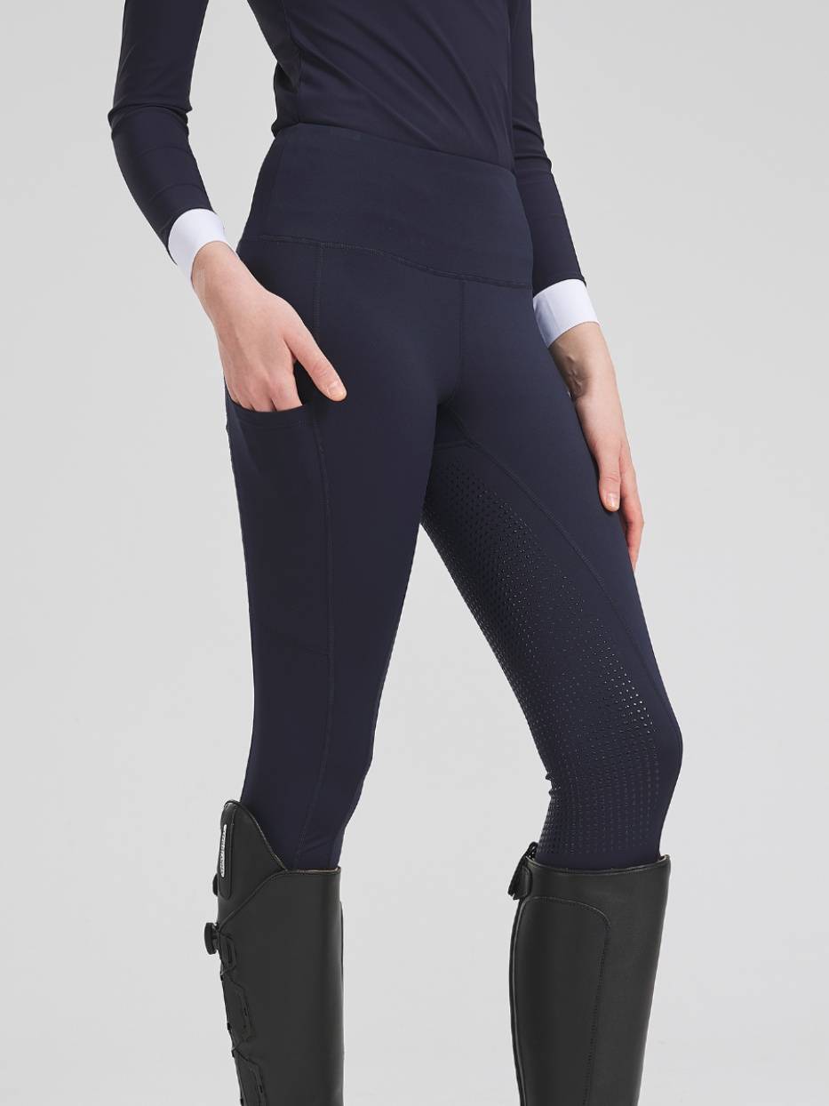 Spring and summer female riding pants silicon gelatin pants hot -selling high -bomb ventilation, wear -resistant equestrian pants elastic slim equestrian silicone pants prevention
