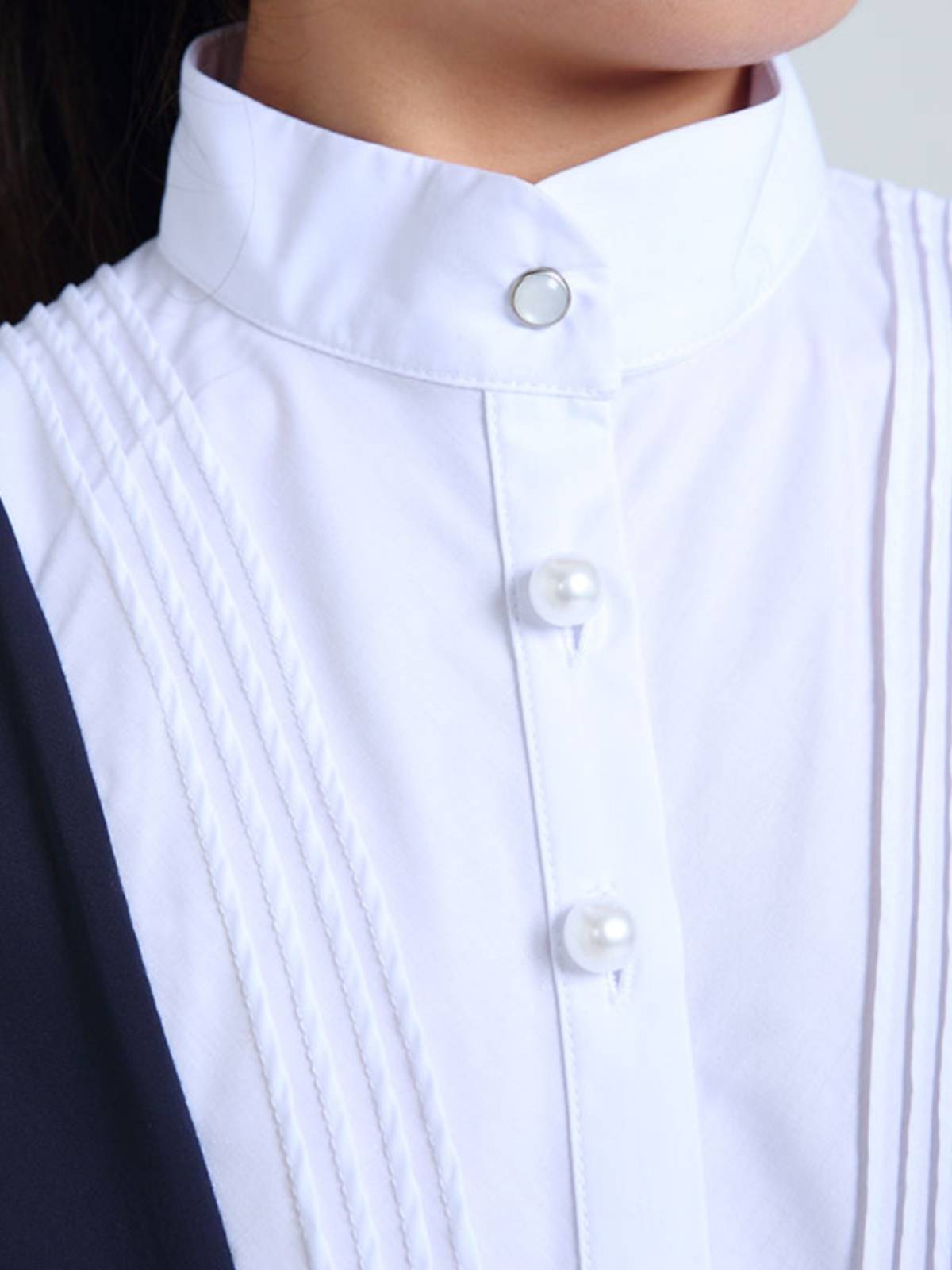 Children's equestrian long -sleeved shirt girl riding training competition clothing inside horse riding equipment white fast -drying T -shirt