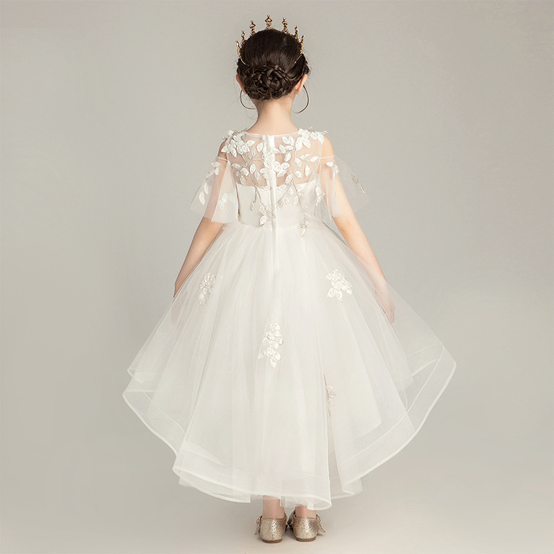 Children's flower boy wedding dress evening dress dragging girl princess skirt Panton birthday piano show hosted performances