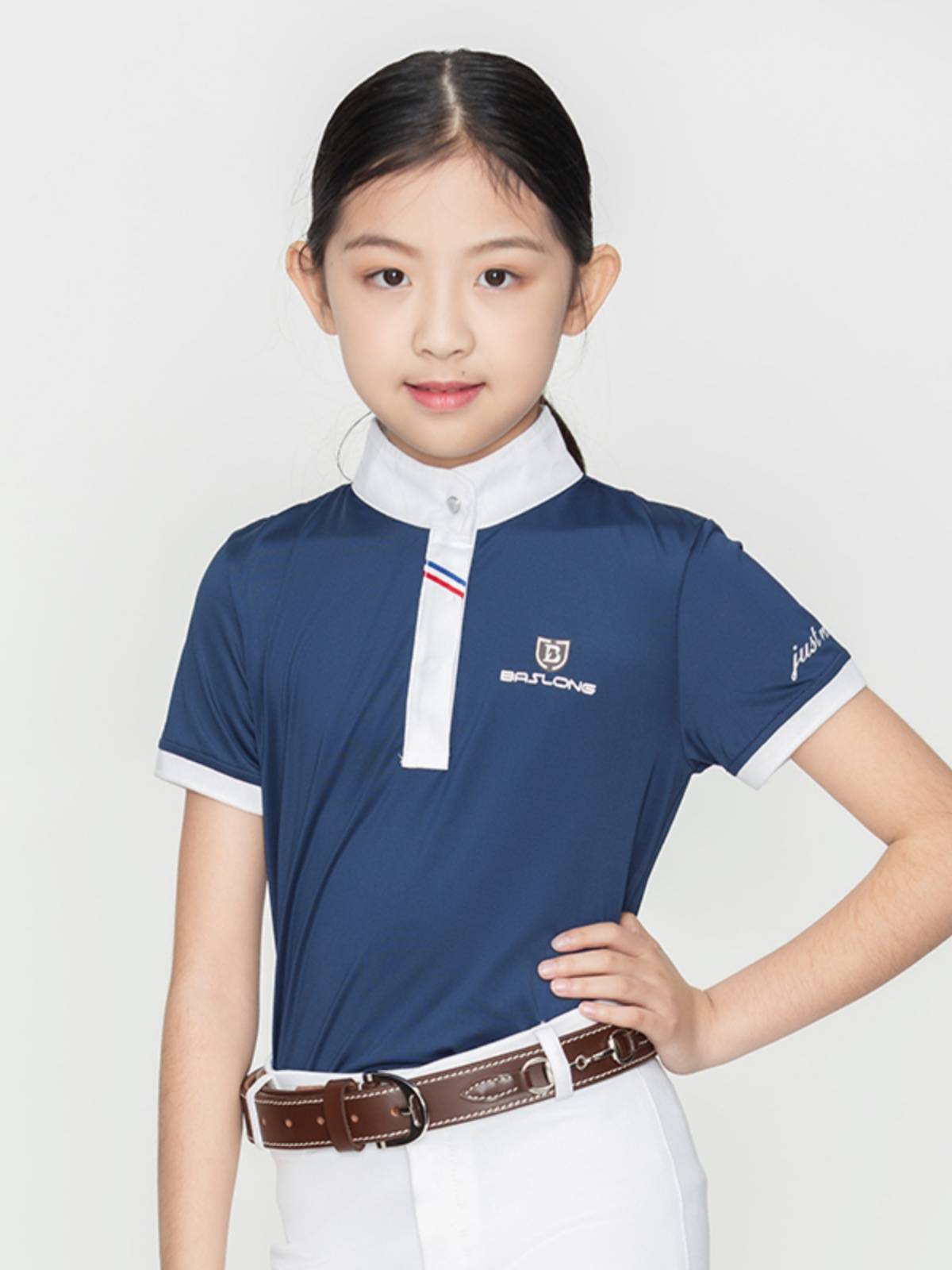 Summer children's equestrian T -shirts Children's horse riding T -shirt equestrian short -sleeved horse riding short -sleeved equivalent barrier barrier barrier barrier -free