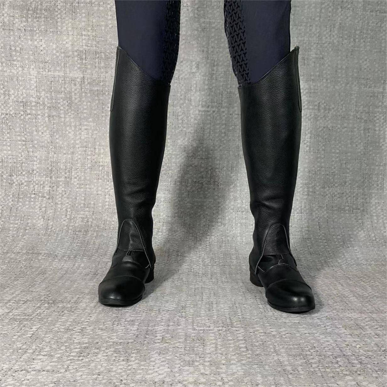 Cowhide Equestrian Legs Protective Leg Bobs Equs Equels Adult Legs Protecting Children Leap Karnarim Homorrhea obstacle