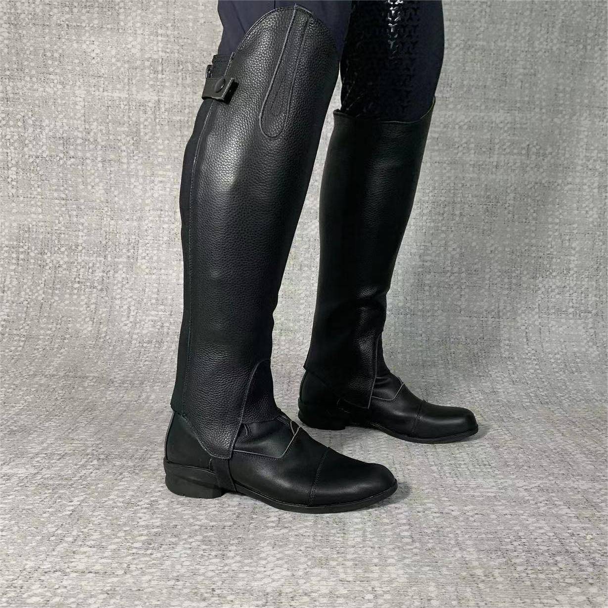 Cowhide Equestrian Legs Protective Leg Bobs Equs Equels Adult Legs Protecting Children Leap Karnarim Homorrhea obstacle
