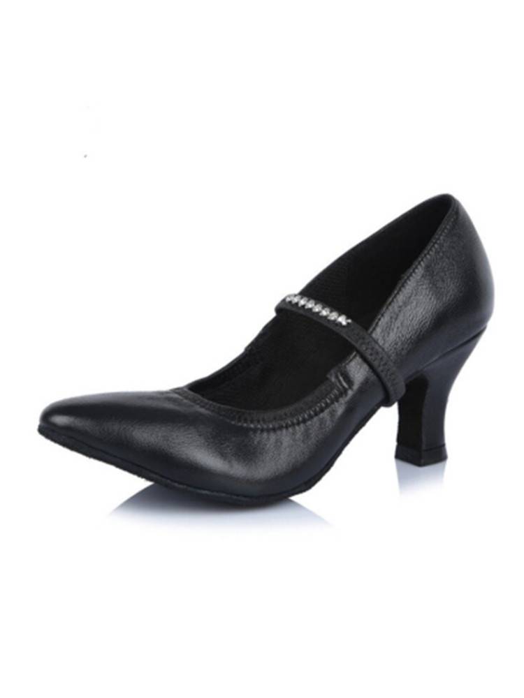 2024 new  Oriental fabric sheepskin professional modern dance shoes female golden soft bottom heel dance shoes