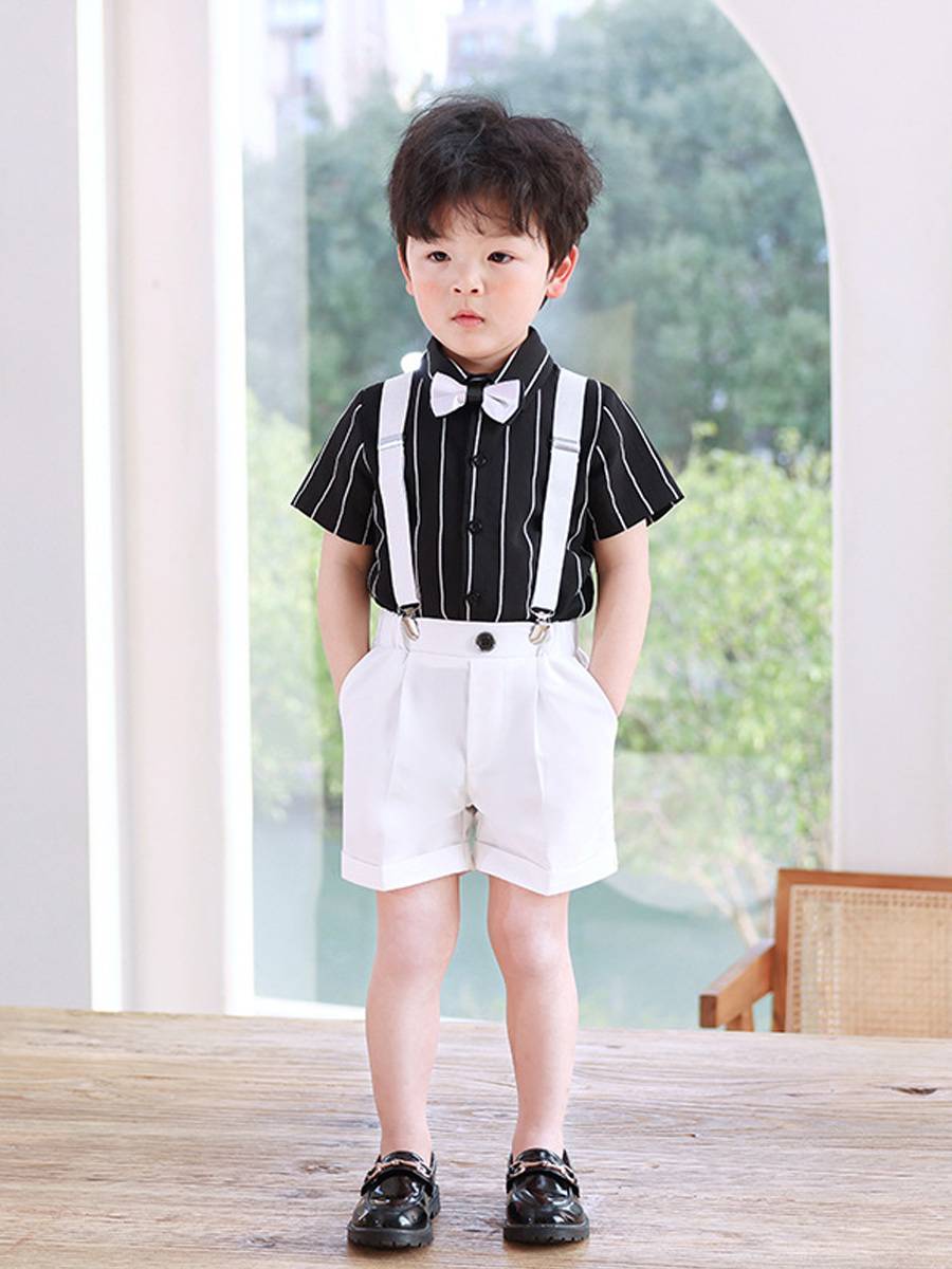 Children's suit suit Boys in summer handsome boys, British Walking Performance, Flower Boy Wedding Host Dress