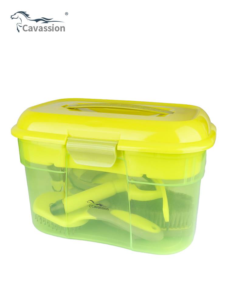 Cavassion horse brush tool box suite clean horse horses 8801003