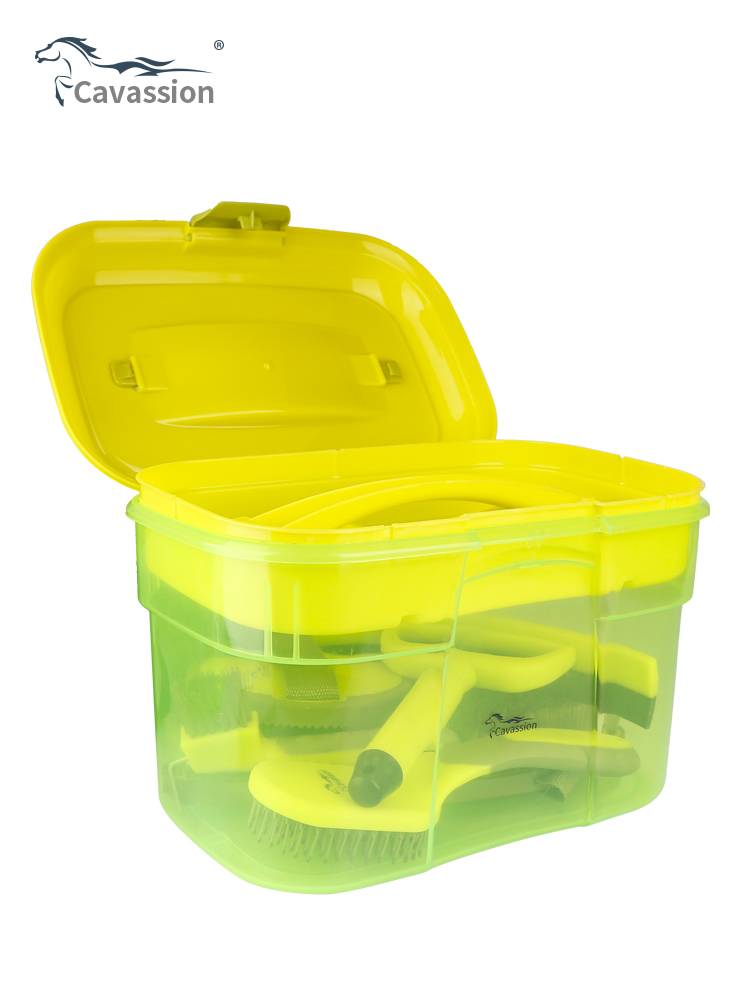 Cavassion horse brush tool box suite clean horse horses 8801003