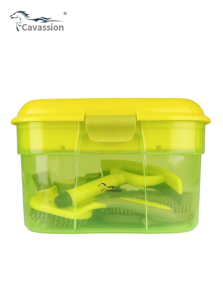 Cavassion horse brush tool box suite clean horse horses 8801003