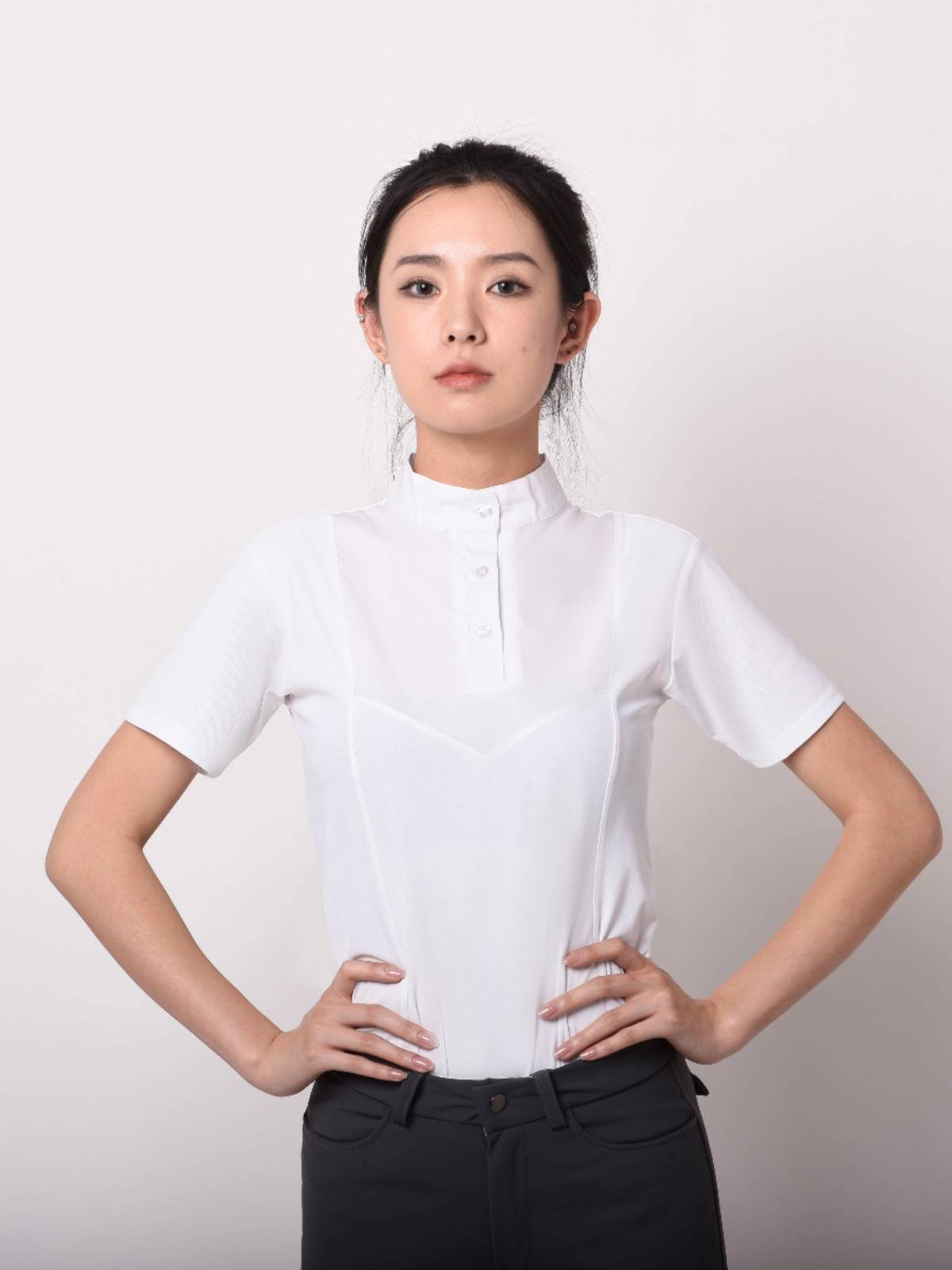 Female equestrian short -sleeved T -shirt adult children's equestrian short -sleeved knight clothing race college equipment TNS horses