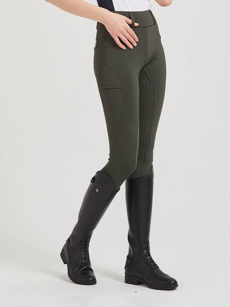 Summer silicone equestrian pants riding pants female high waist horsema pants summer breathable full silicon glue riding pants h equisto clothing