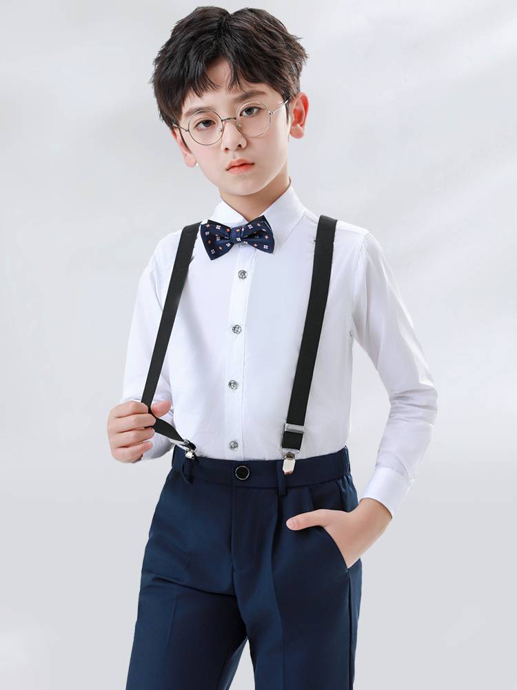 Children's host clothing boys dress vest set Flower girl summer small suit handsome piano performance clothing